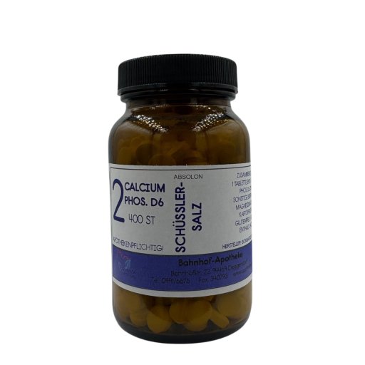 Schüssler 2: Calcium phosphoricum D6 im Glas - PZN 08071815
