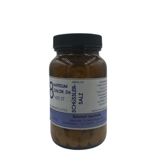 Schüssler 8: Natrium chlorarum D6 im Glas - PZN 08072252