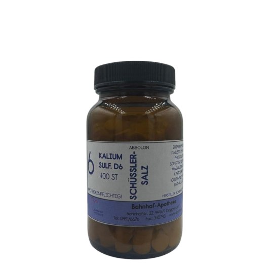 Schüssler 6: Kalium sulfuricum D6 im Glas - PZN 08072499