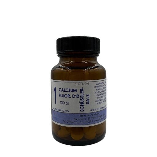 Schüssler 1: Calcium fluoratum D12 im Glas - PZN 08074481
