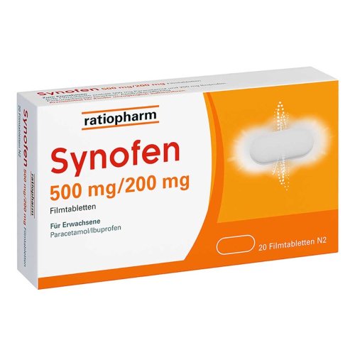 Synofen 500 mg/ 200 mg Filmtabletten - PZN 18218509