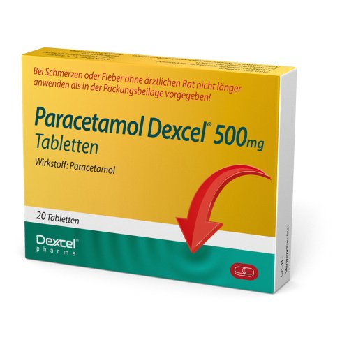 Paracetamol Dexcel 500 mg Tabletten - PZN 18311203